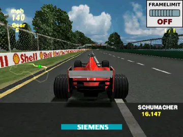 Formula One 99 (US) screen shot game playing